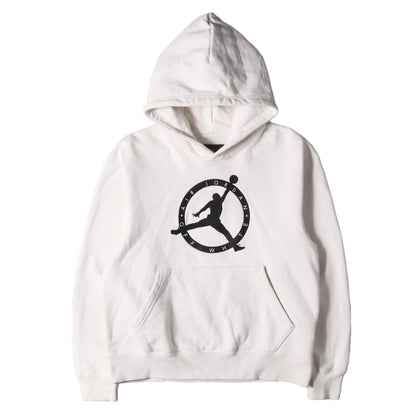 21AW ×NIKE JORDAN ジャンプマンロゴ刺繍 プルオーバー スウェットパーカー(AS M J OW HOODIE)
