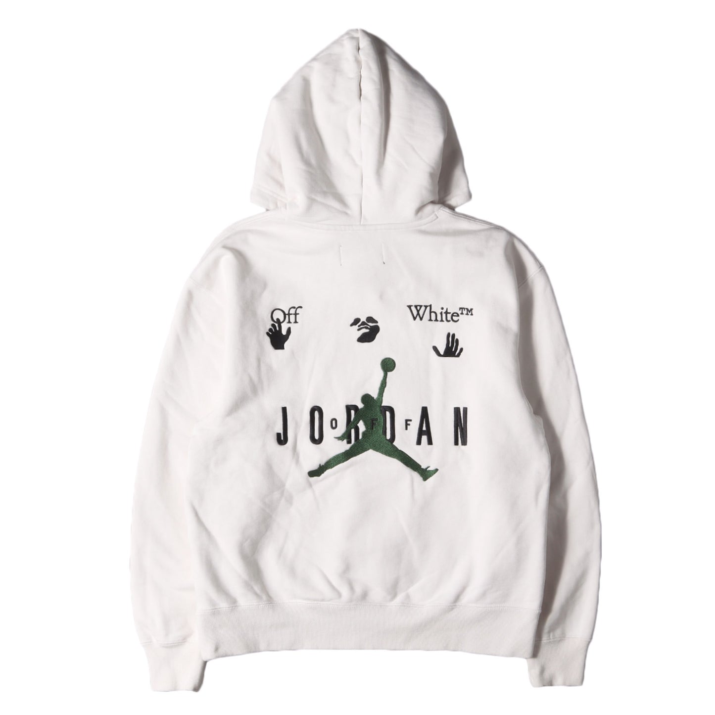 21AW ×NIKE JORDAN ジャンプマンロゴ刺繍 プルオーバー スウェットパーカー(AS M J OW HOODIE)