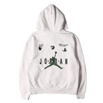21AW ×NIKE JORDAN ジャンプマンロゴ刺繍 プルオーバー スウェットパーカー(AS M J OW HOODIE)
