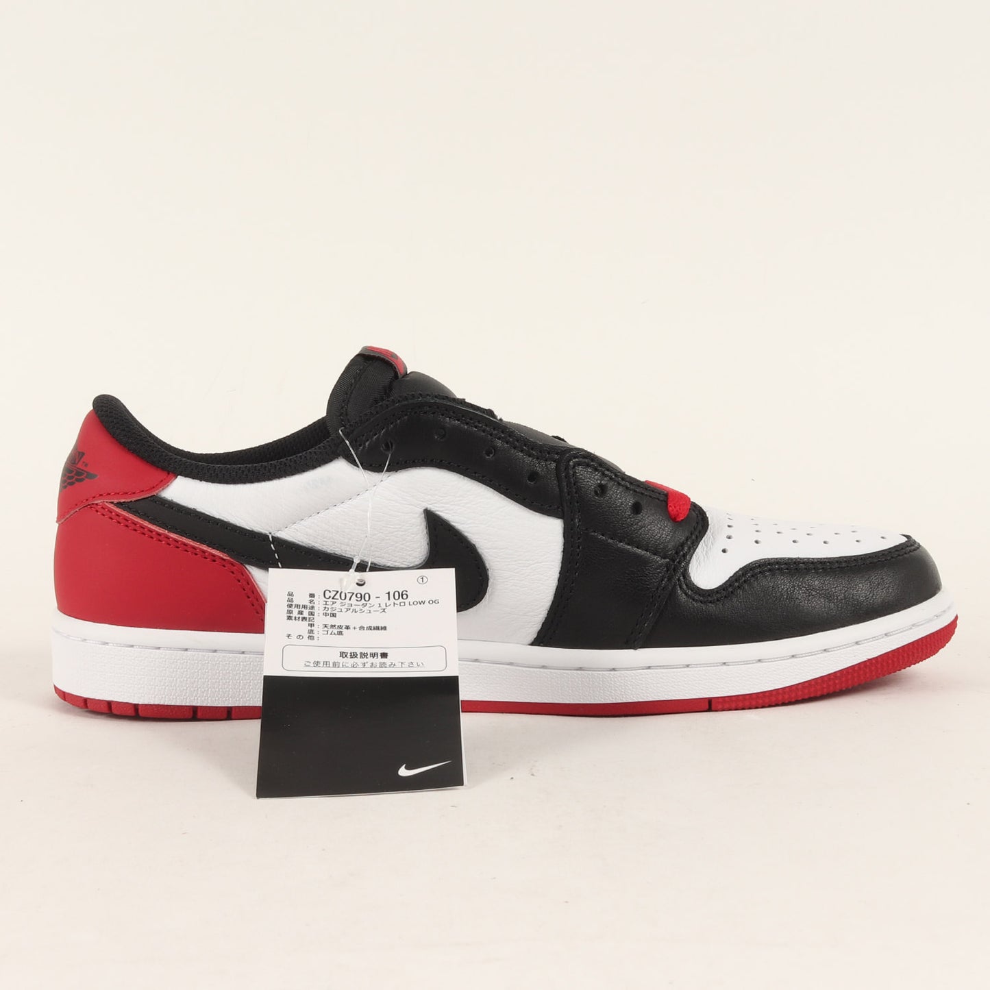 AIR JORDAN 1 LOW OG BLACK TOE / つま黒(CZ0790-106)