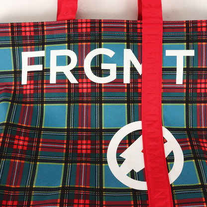 ×fragment design タータンチェック トートバッグ