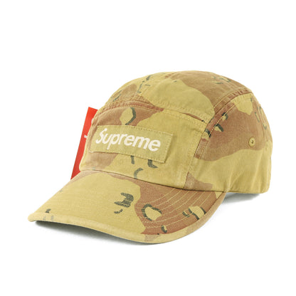21SS オーバーダイ加工 デザートカモ BOXロゴ キャンプキャップ(Overdyed Camo Camp Cap)