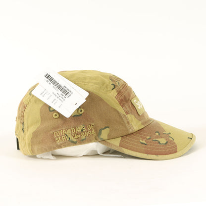 21SS オーバーダイ加工 デザートカモ BOXロゴ キャンプキャップ(Overdyed Camo Camp Cap)