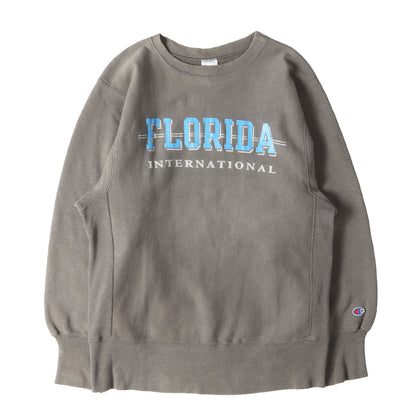 90s 刺繍タグ リバースウィーブ カレッジ スウェット(USA製 /フロリダ国際大学モデル)