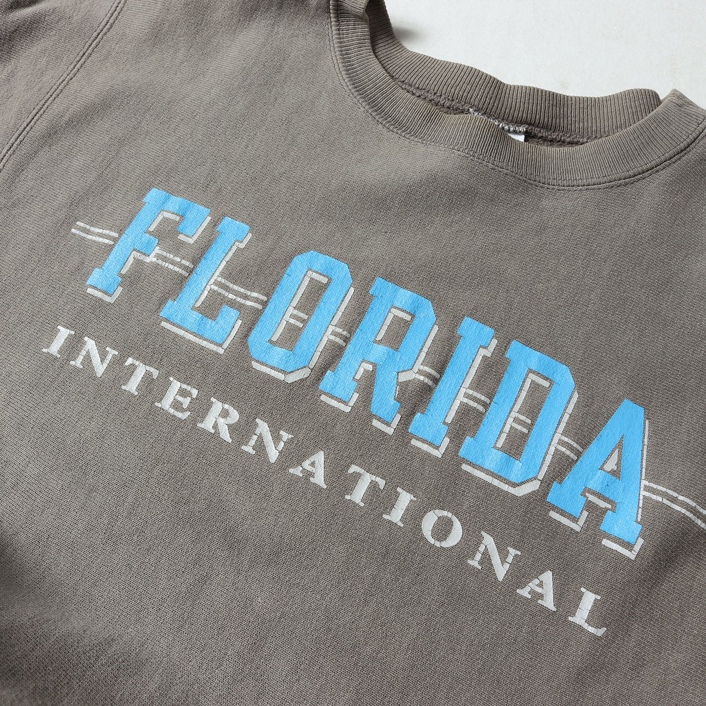 90s 刺繍タグ リバースウィーブ カレッジ スウェット(USA製 /フロリダ国際大学モデル)