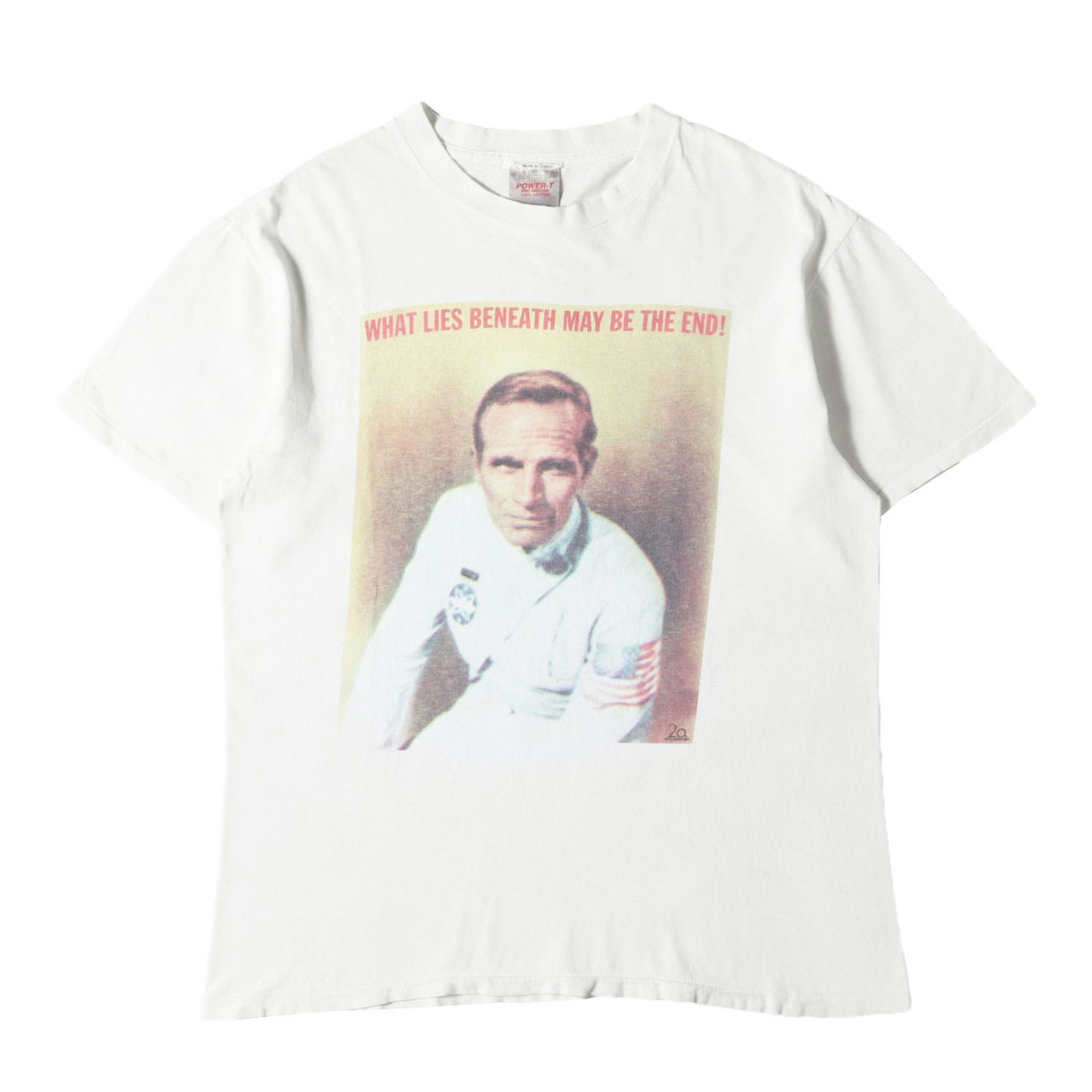 90s 初期 吹き出しタグ 猿の惑星 テイラー大佐 Tシャツ(ONEITAボディ)