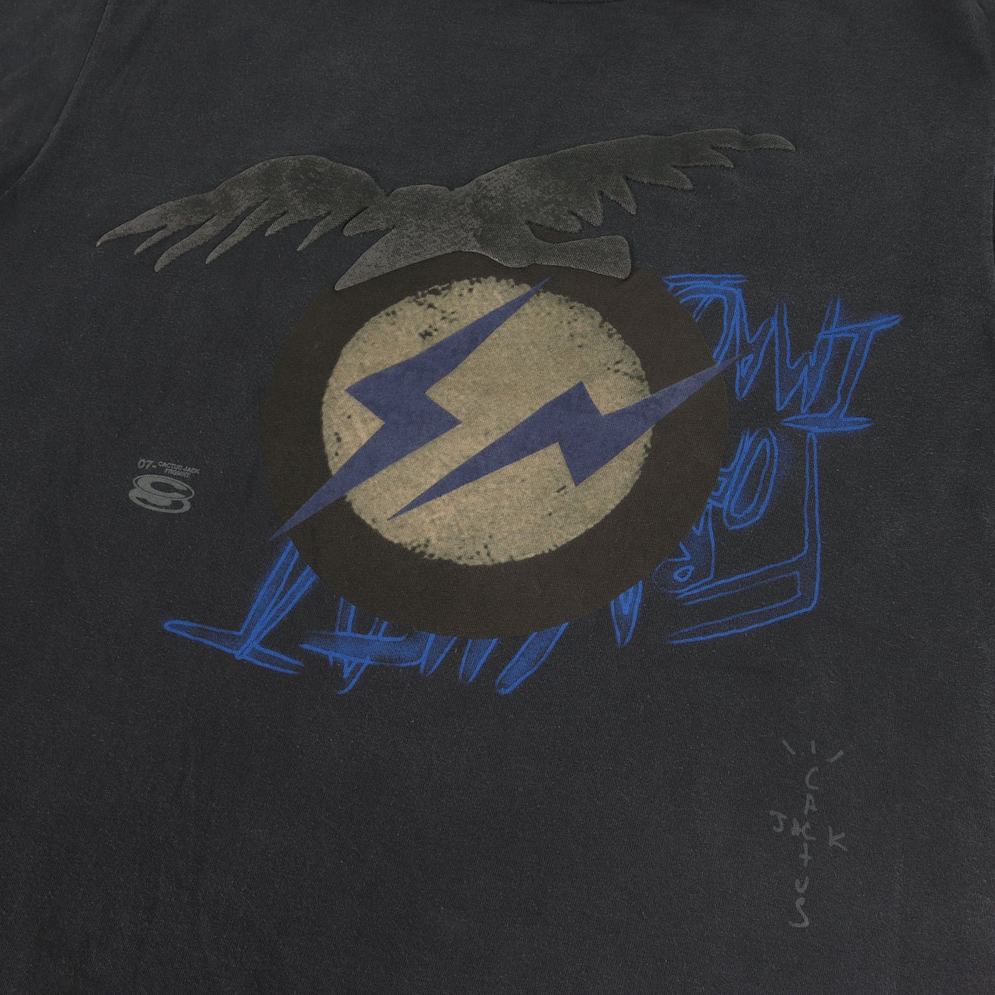 21SS ×fragment design Cactus Jack サンダーマークTシャツ(Create Tee)