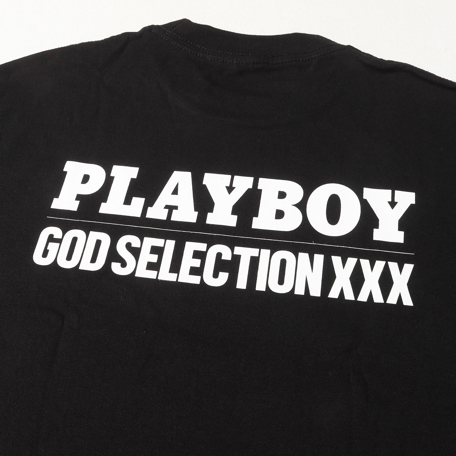ネット販売 PLAYBOY × GOD SELECTION XXXロンT 白ホワイト 新品M