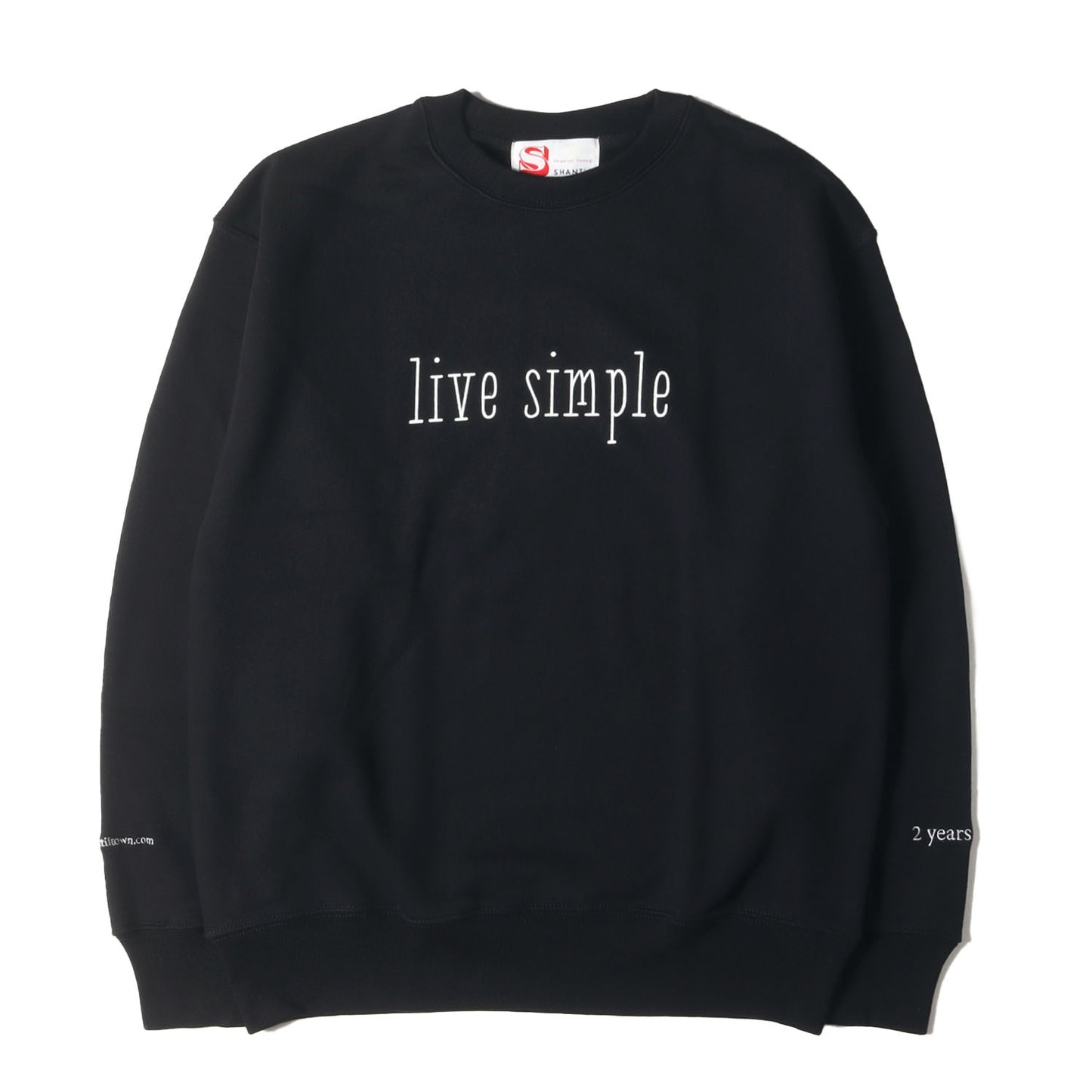 Live Simpleロゴ クルーネック スウェット