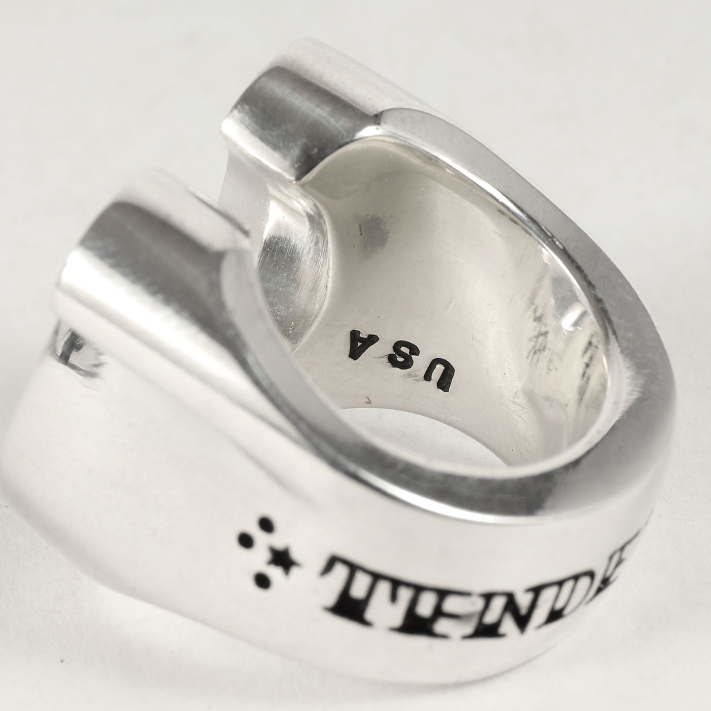 ダイヤ ホースシュー リング(H.S RING SILVER STONE CHICK SIZE)