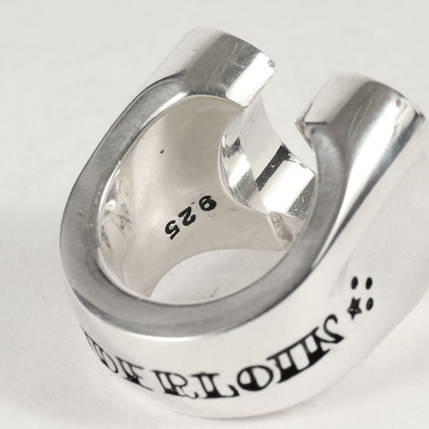 ダイヤ ホースシュー リング(H.S RING SILVER STONE CHICK SIZE)