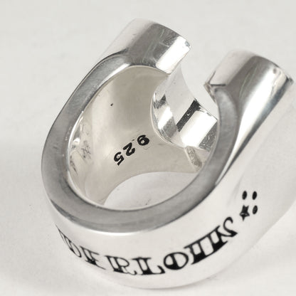 ダイヤ ホースシュー リング(H.S RING SILVER STONE CHICK SIZE)