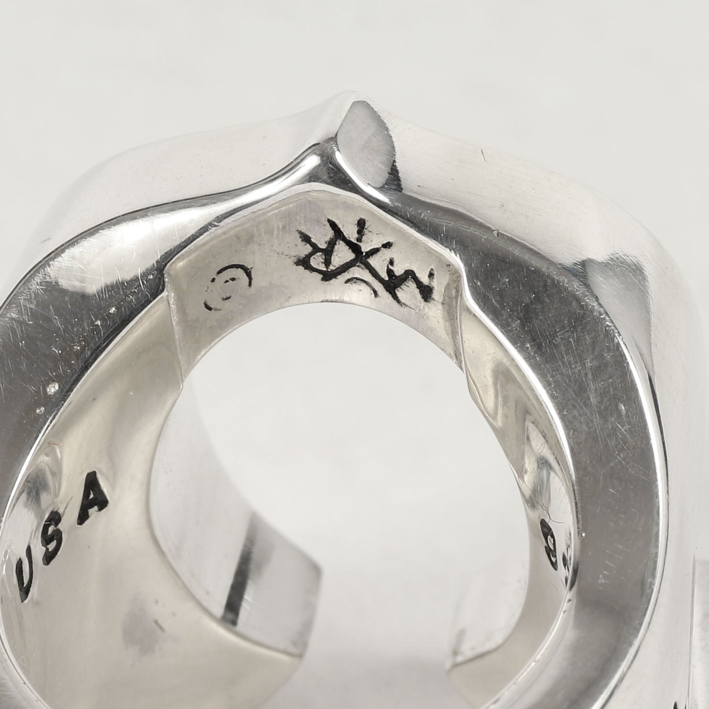 ダイヤ ホースシュー リング(H.S RING SILVER STONE CHICK SIZE)