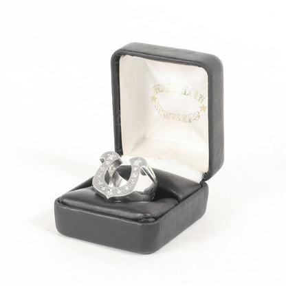 ダイヤ ホースシュー リング(H.S RING SILVER STONE CHICK SIZE)