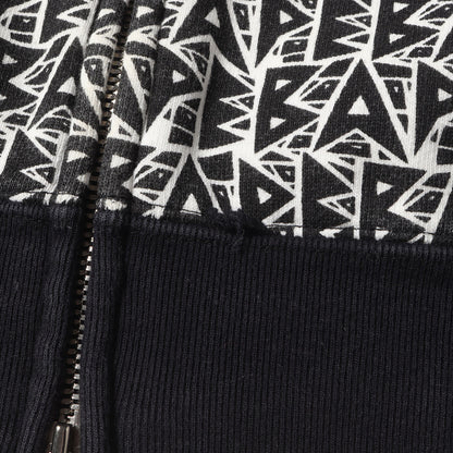 BAPEロゴ総柄 フルジップ スウェット パーカー