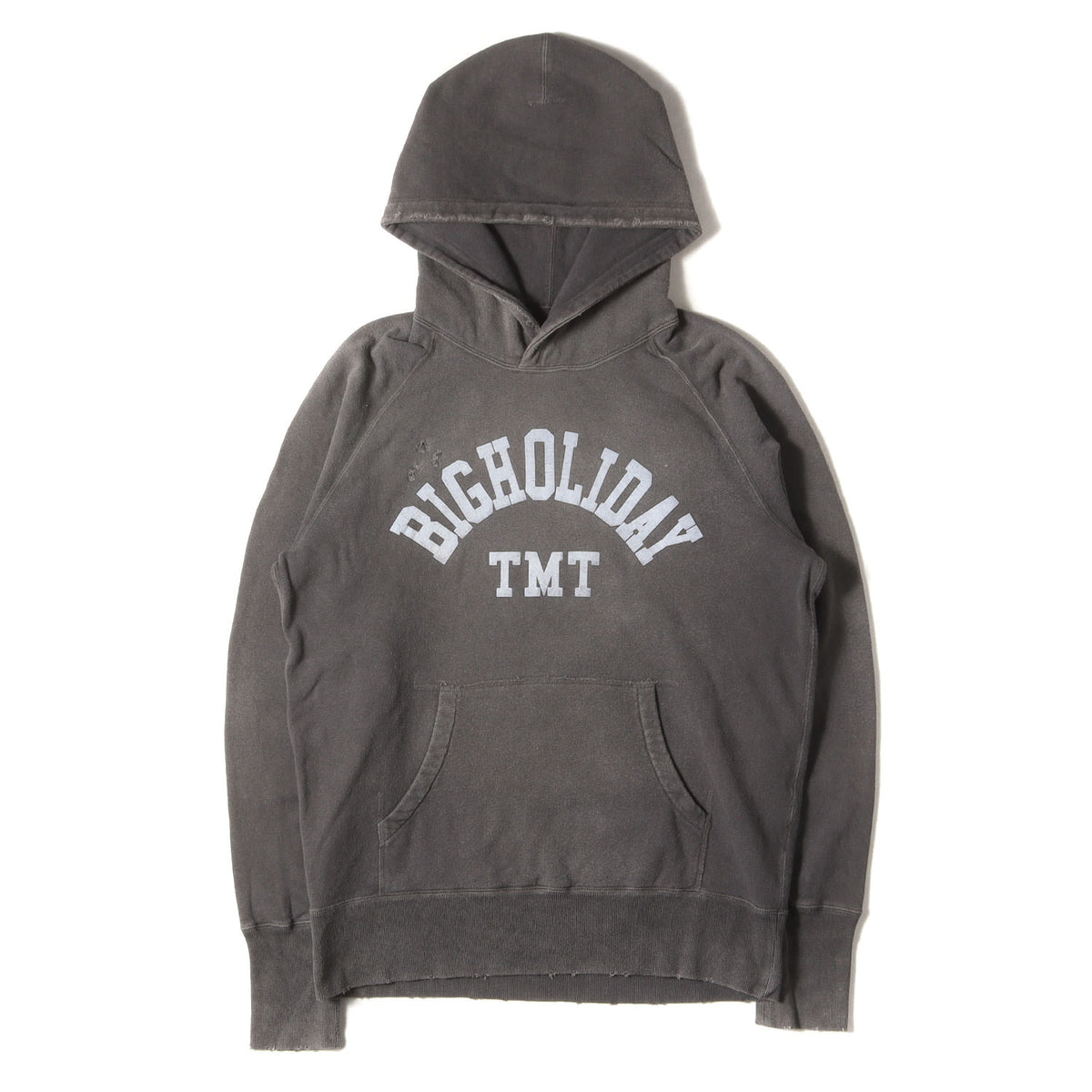 21AW BIGHOLIDAYロゴ ヴィンテージ加工 スウェット パーカー(CALIFORNIA COTTON HOODIE)