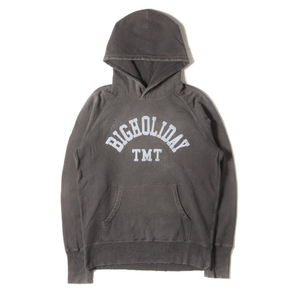 21AW BIGHOLIDAYロゴ ヴィンテージ加工 スウェット パーカー(CALIFORNIA COTTON HOODIE)