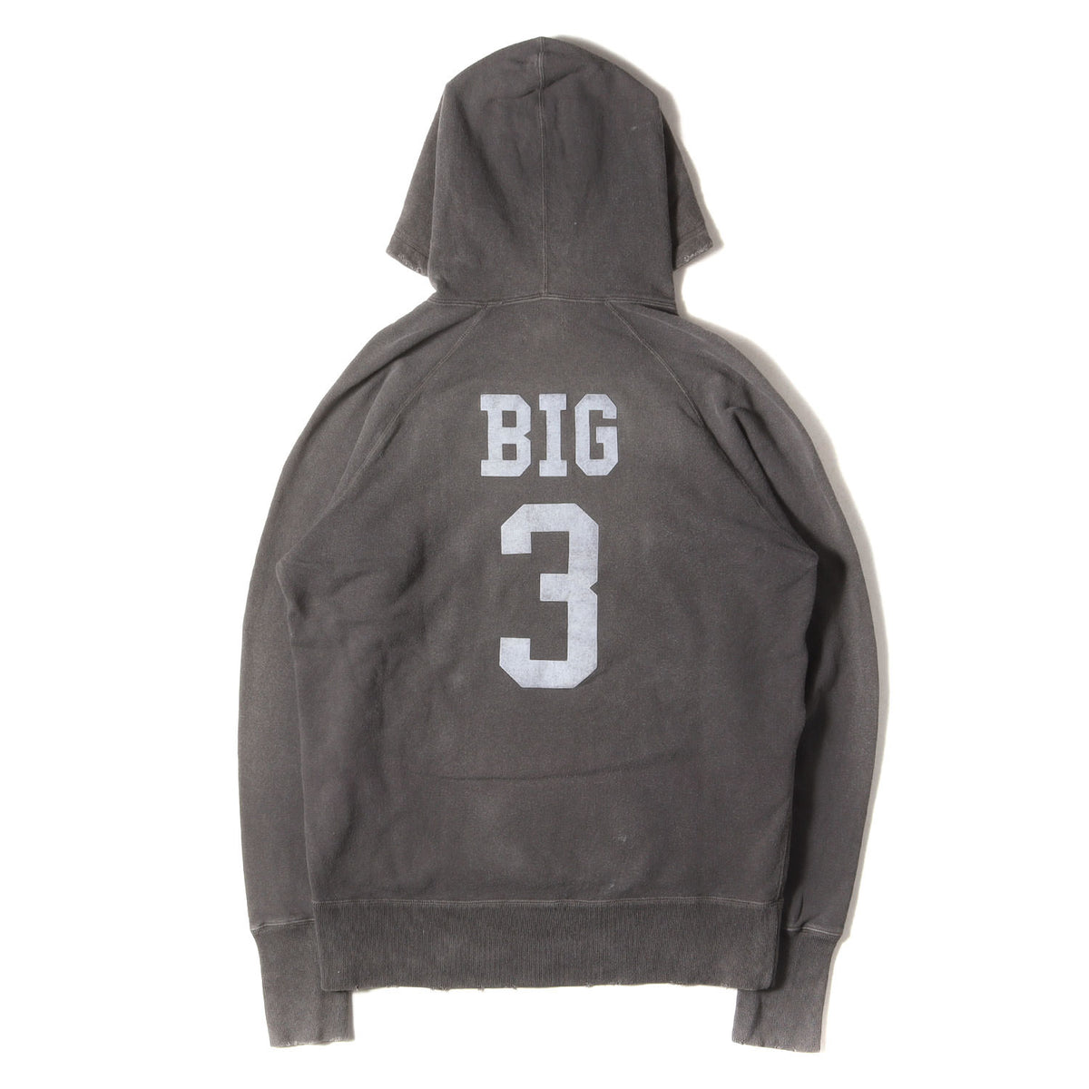 21AW BIGHOLIDAYロゴ ヴィンテージ加工 スウェット パーカー(CALIFORNIA COTTON HOODIE)