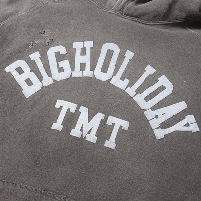 21AW BIGHOLIDAYロゴ ヴィンテージ加工 スウェット パーカー(CALIFORNIA COTTON HOODIE)