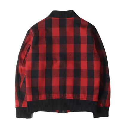 バッファローチェック ウール リブ ジャケット(Buffalo Check Wool Jacket)