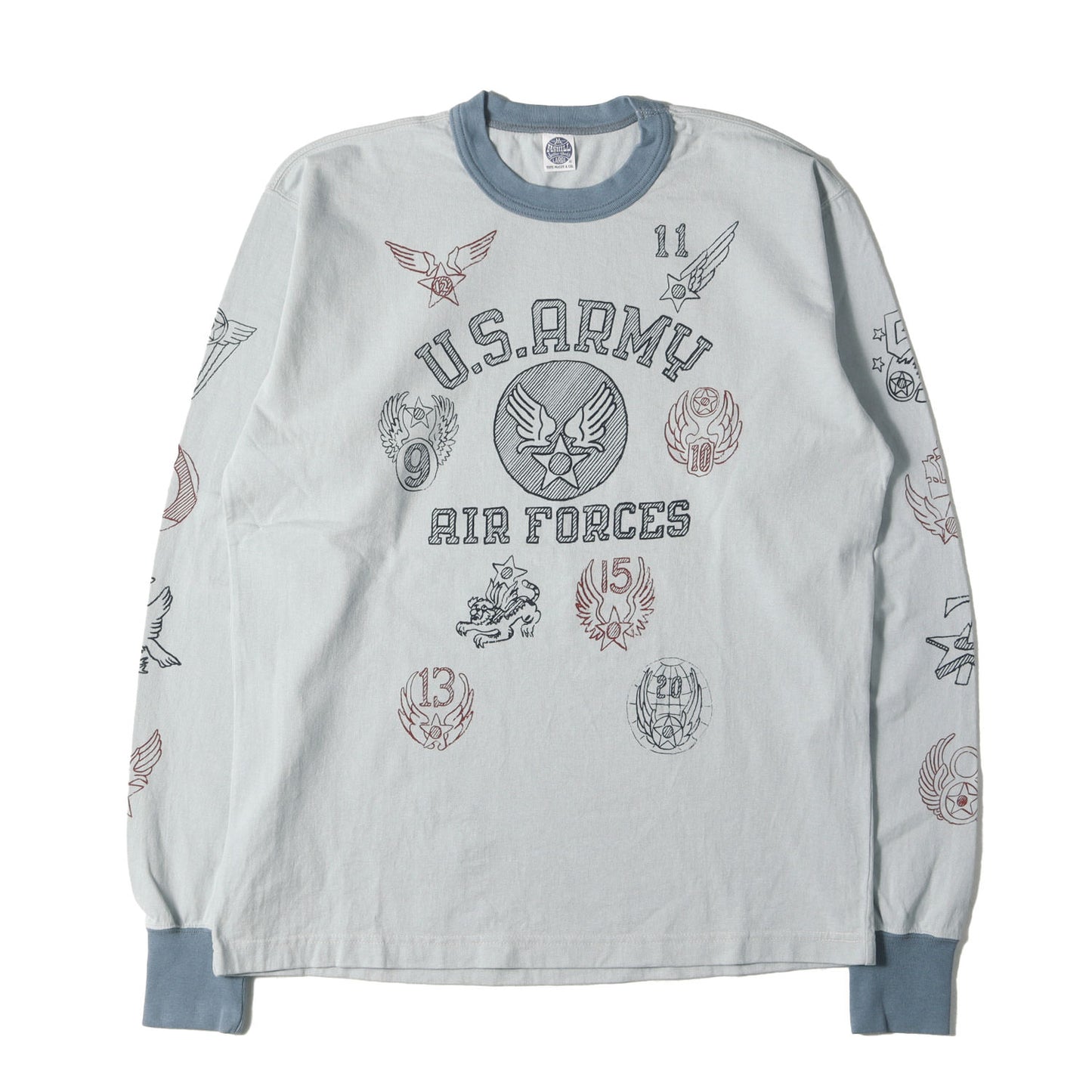 USAAF マルチプリント ロングスリーブ Tシャツ