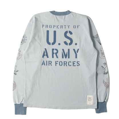 USAAF マルチプリント ロングスリーブ Tシャツ