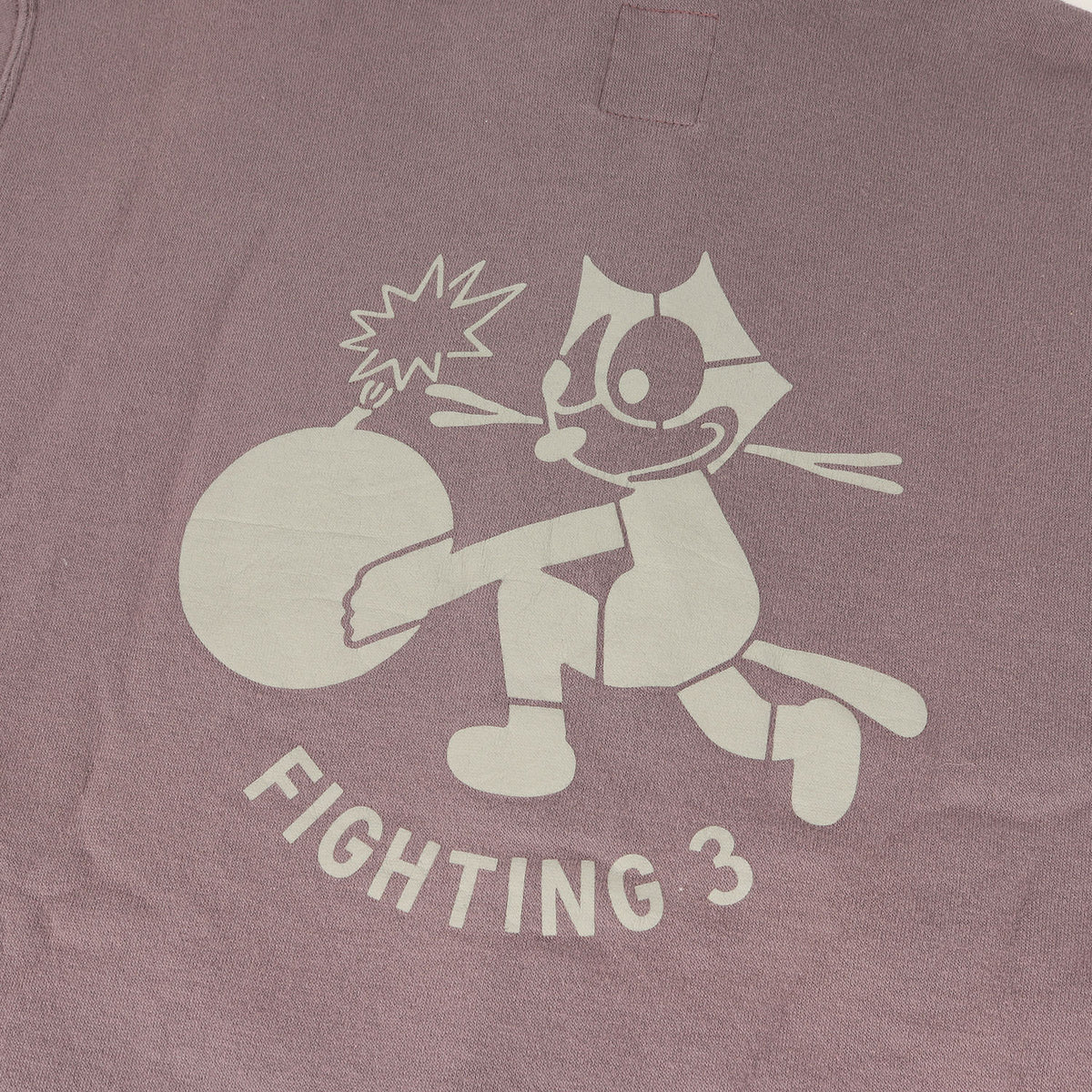 ×FELIX THE CAT U.S.NAVY フィリックス ミリタリー フルジップ スウェット(FULL ZIP SWEAT FELIX USN VF-3)