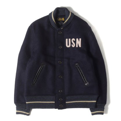 U.S.NAVY メルトンウール ウォームアップ スポーツジャケット (U.S.N. WARM UP JACKET)