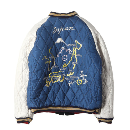 2013年モデル リバーシブル 別珍 スカジャン(虎×JAPAN MAPモデル)