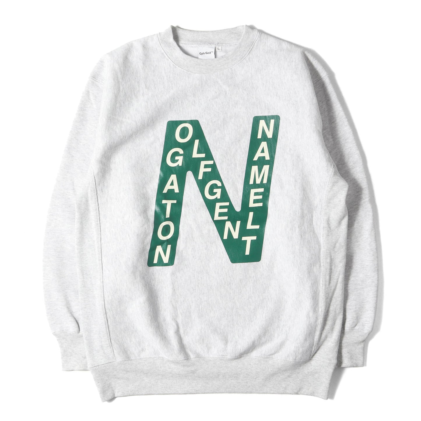 23SS GOLF Nロゴ クルーネック スウェット(INITIAL N CREW SWEAT)