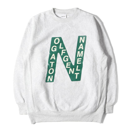 23SS GOLF Nロゴ クルーネック スウェット(INITIAL N CREW SWEAT)