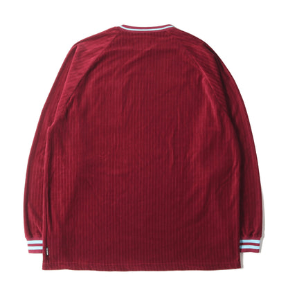 22AW ベロア ロングスリーブ ポケット Tシャツ(LINE-RIB VELOUR LS T)