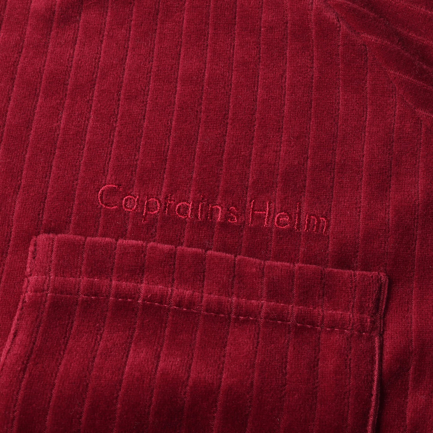 22AW ベロア ロングスリーブ ポケット Tシャツ(LINE-RIB VELOUR LS T)
