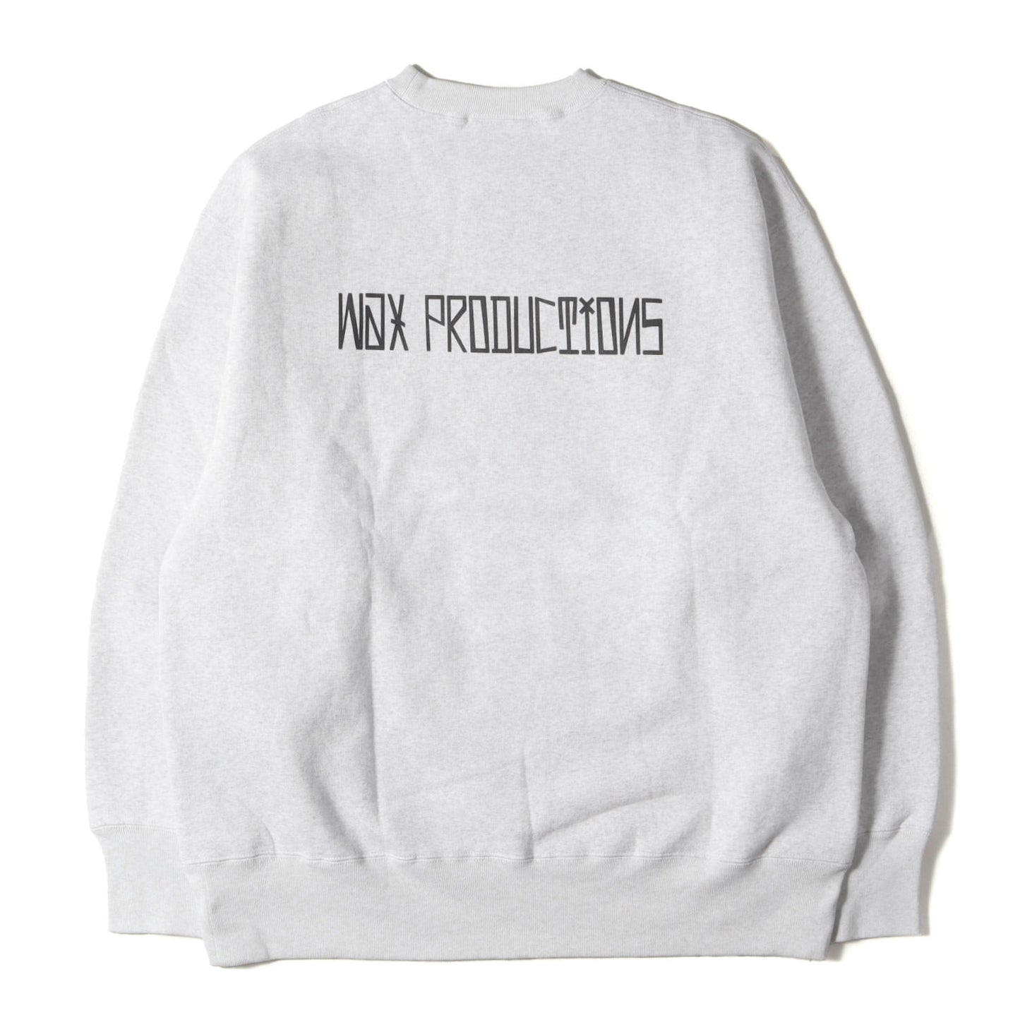 ロゴプリント ヘビー クルーネック スウェット(WAX PRODUCTIONS CREW SWEAT)