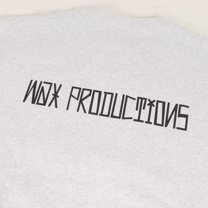 ロゴプリント ヘビー クルーネック スウェット(WAX PRODUCTIONS CREW SWEAT)