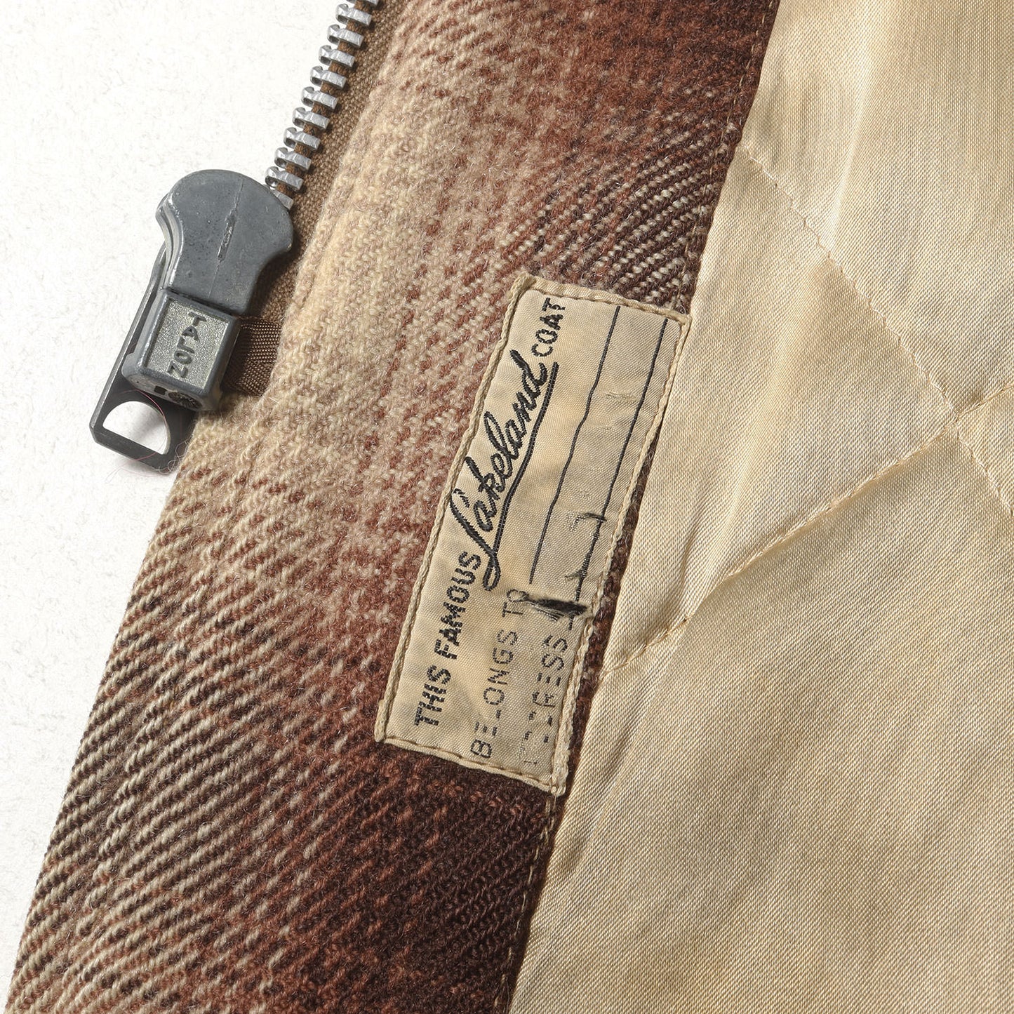 50s LakeLand オンブレチェック ウール ファラオジャケット