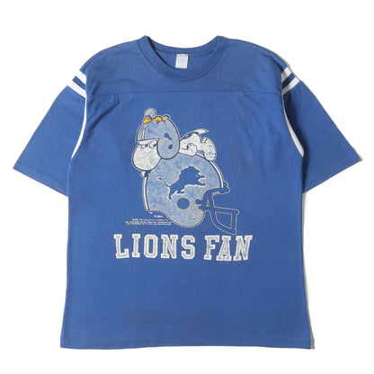 80s NFL デトロイト・ライオンズ スヌーピー フットボール Tシャツ