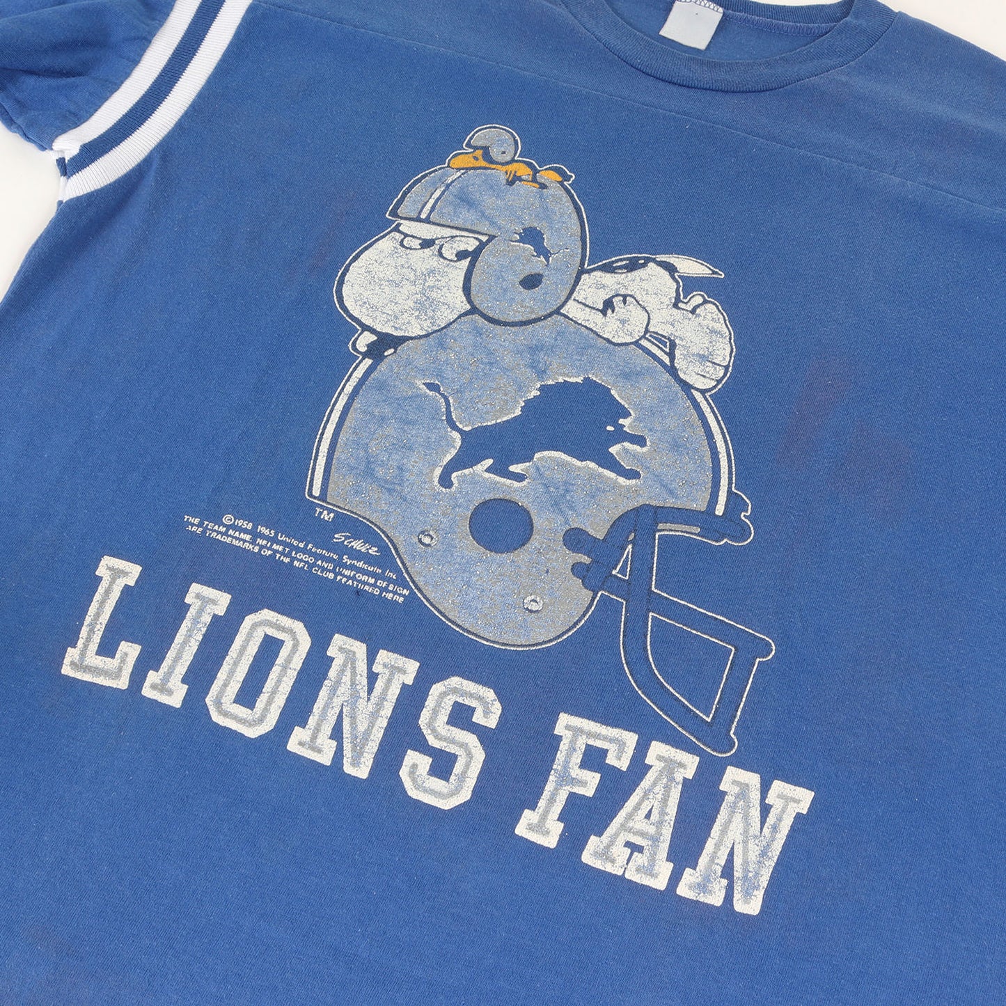 80s NFL デトロイト・ライオンズ スヌーピー フットボール Tシャツ