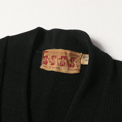 50～60s Sam Stant Sport Store 2トーンカラー ウールニット カーディガン