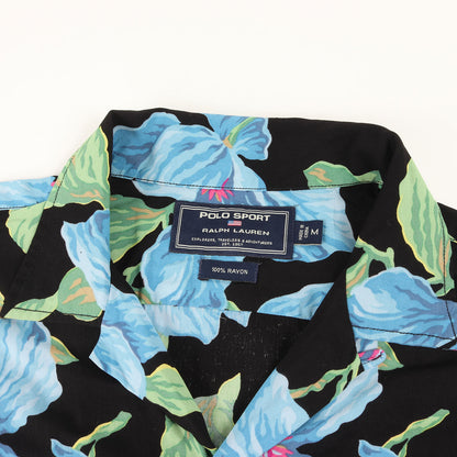 00s POLO SPORT フラワー柄 レーヨン アロハシャツ