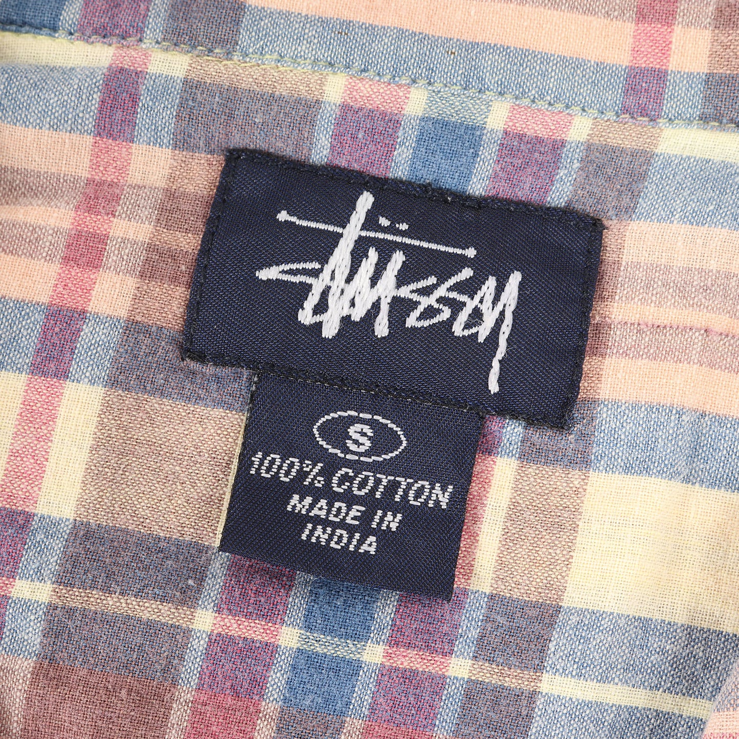 90s マドラスチェック オープンカラー 半袖シャツ