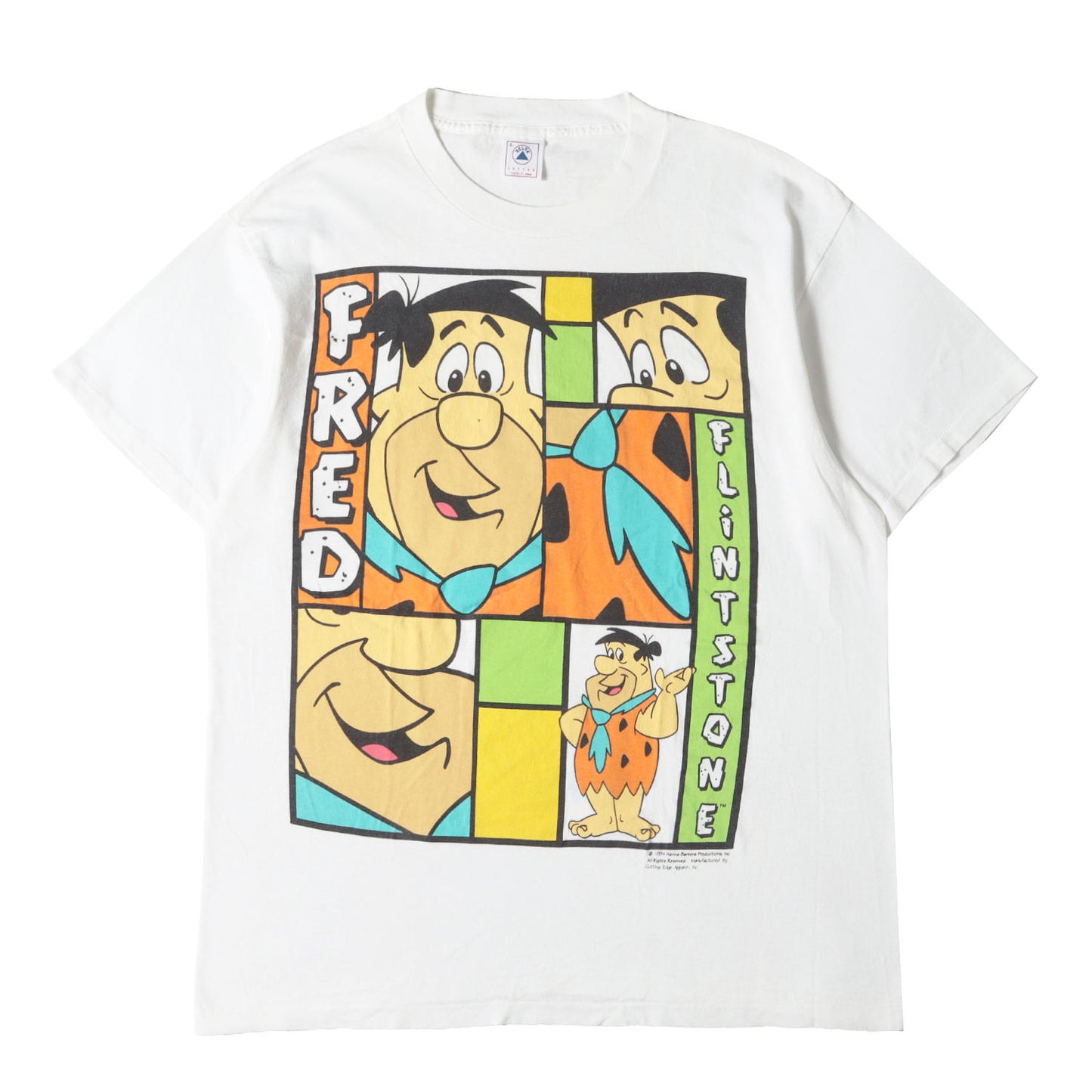 90s アニメ フレッド・フリントストーン Tシャツ(DELTAボディ / USA製)