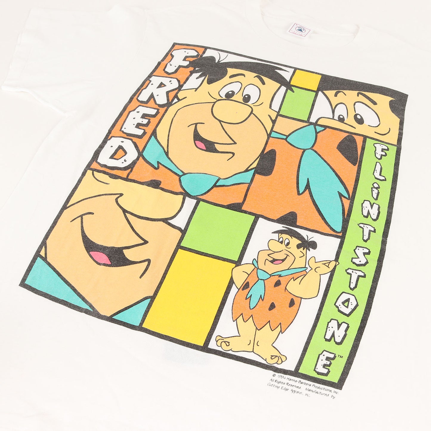 90s アニメ フレッド・フリントストーン Tシャツ(DELTAボディ / USA製)