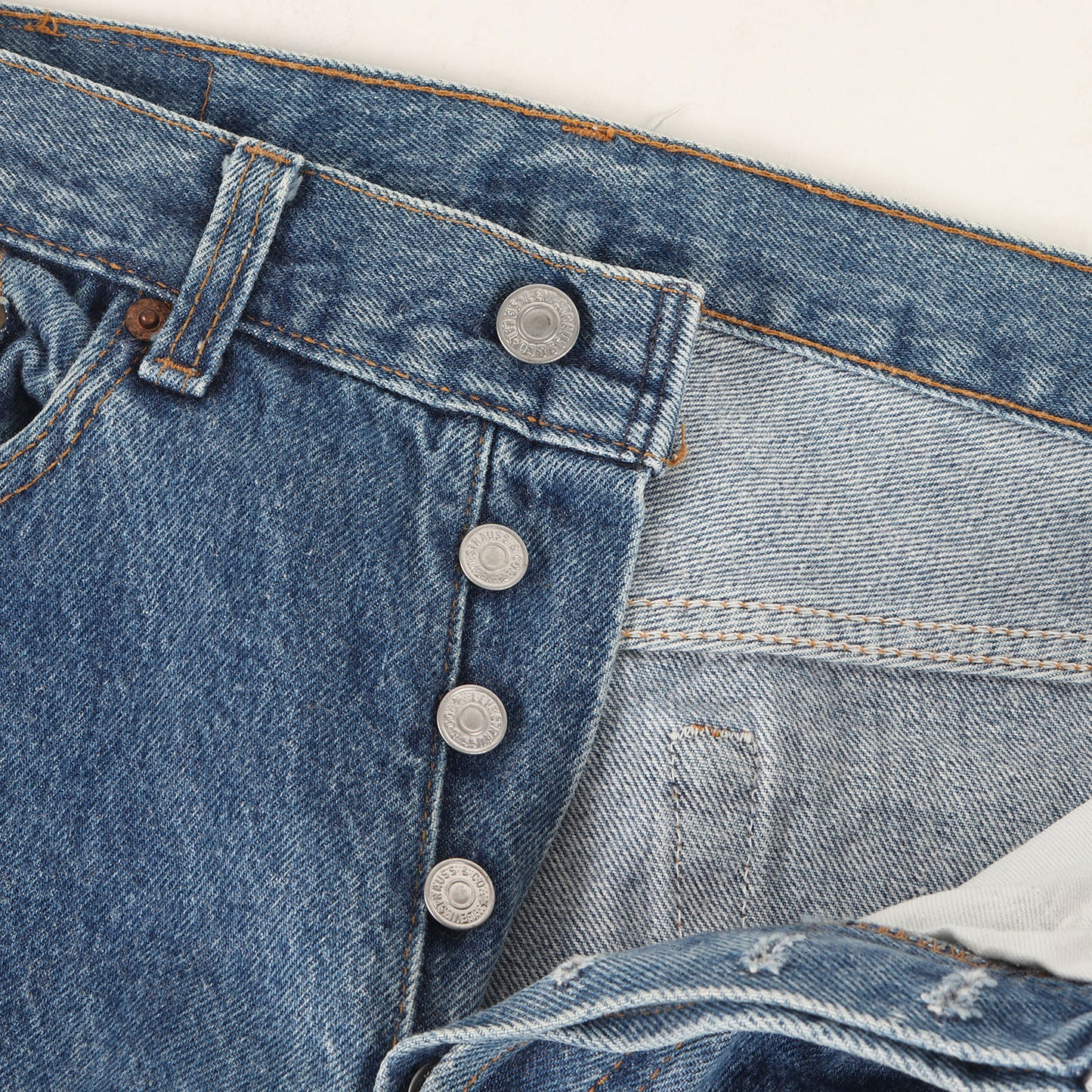 80s 501 デニムパンツ ナイロンフットボタン(USA製 / 501-0000)