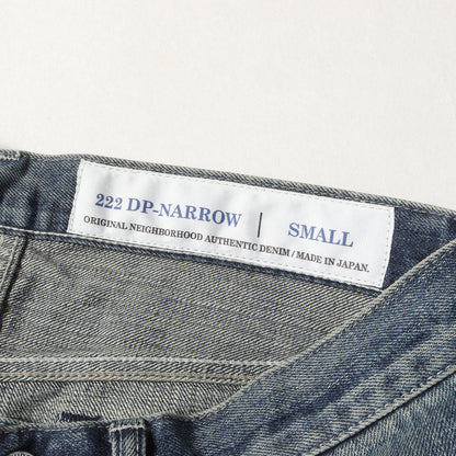 22AW ウォッシュド ディープ ナロー デニムパンツ(WASHED. DP NARROW 14OZ-PT)