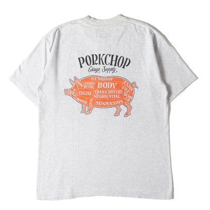 ポークプリント クルーネック Tシャツ
