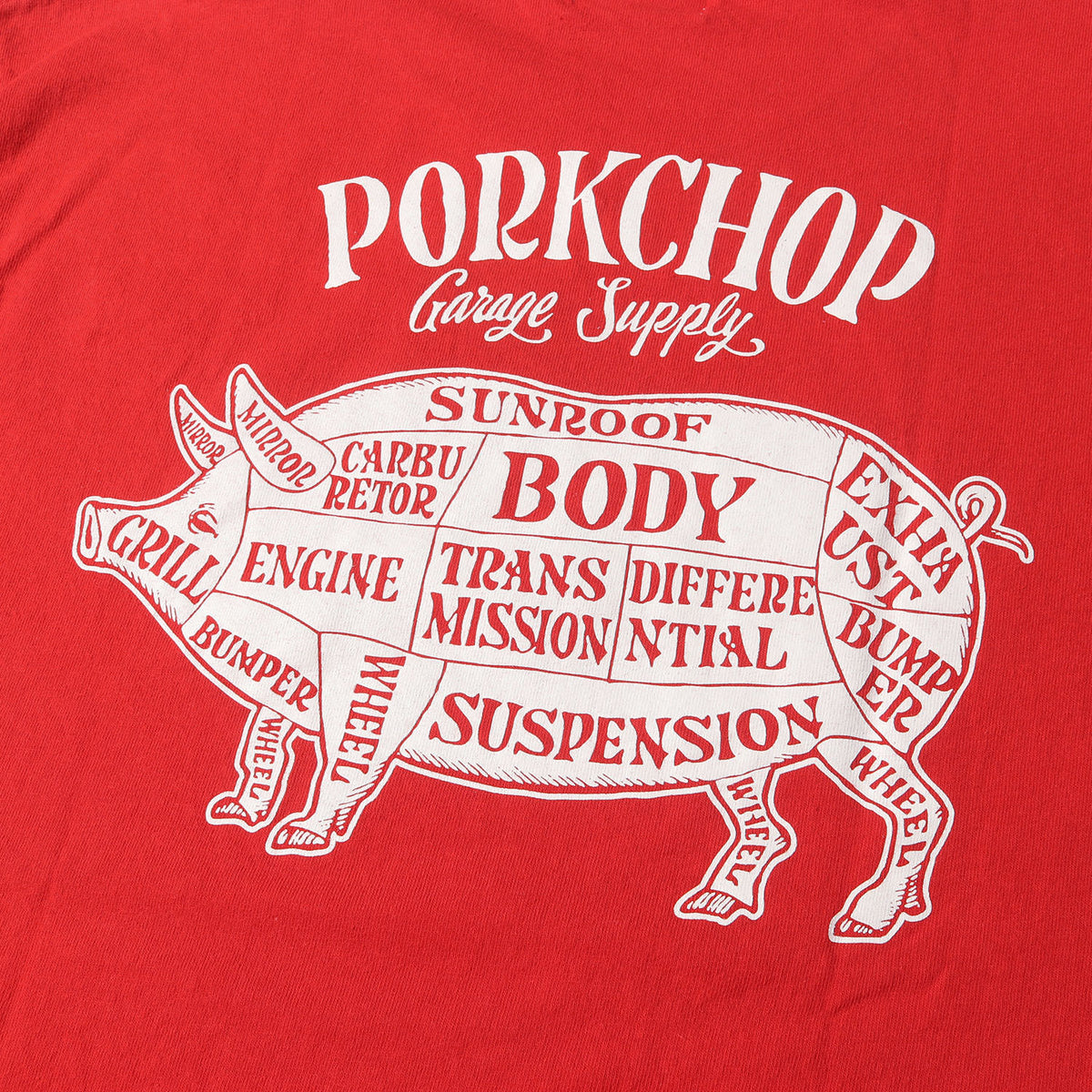 ポーク グラフィック ロングスリーブ Tシャツ