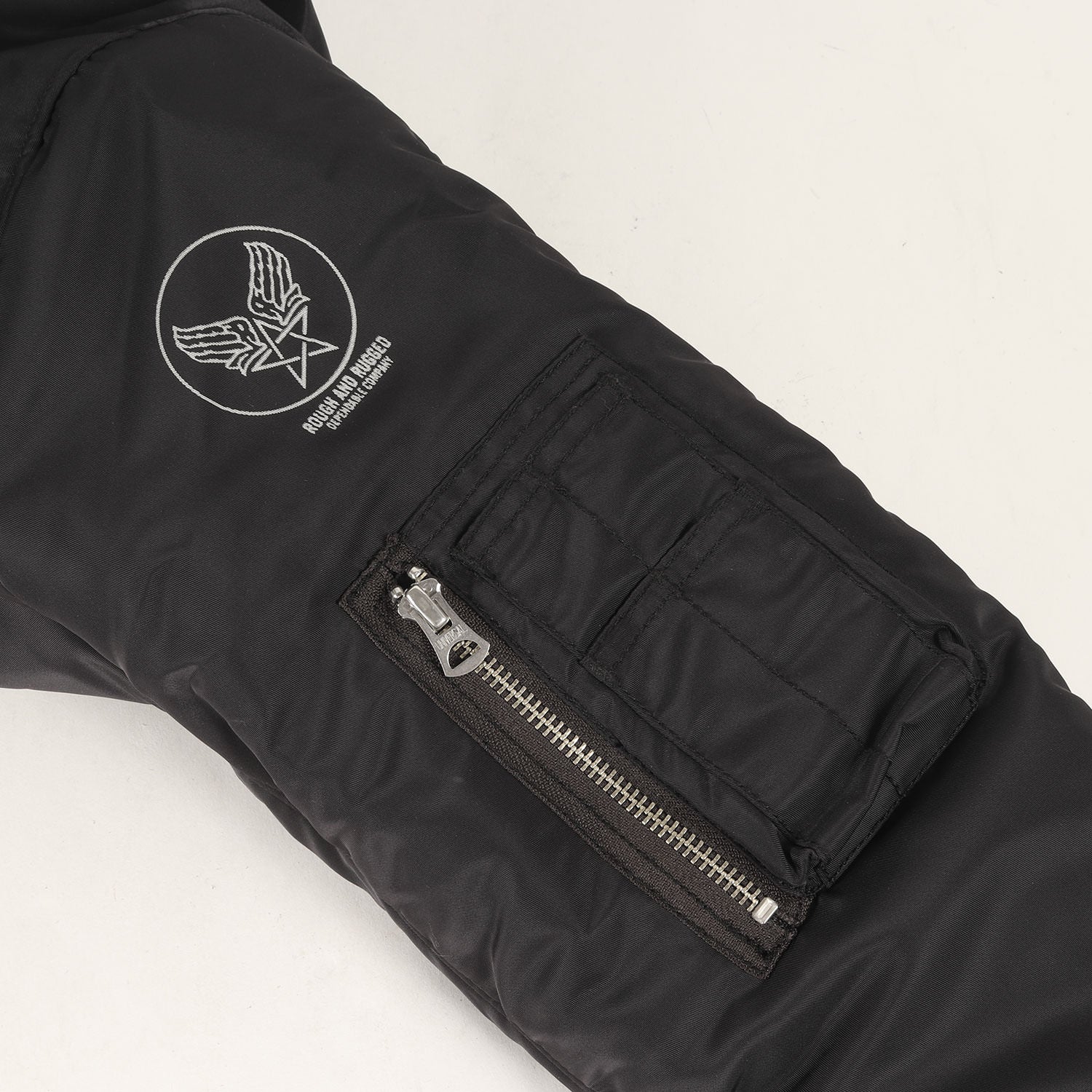 ROUGH AND RUGGED (ラフアンドラゲッド) バックロゴ リバーシブル MA-1