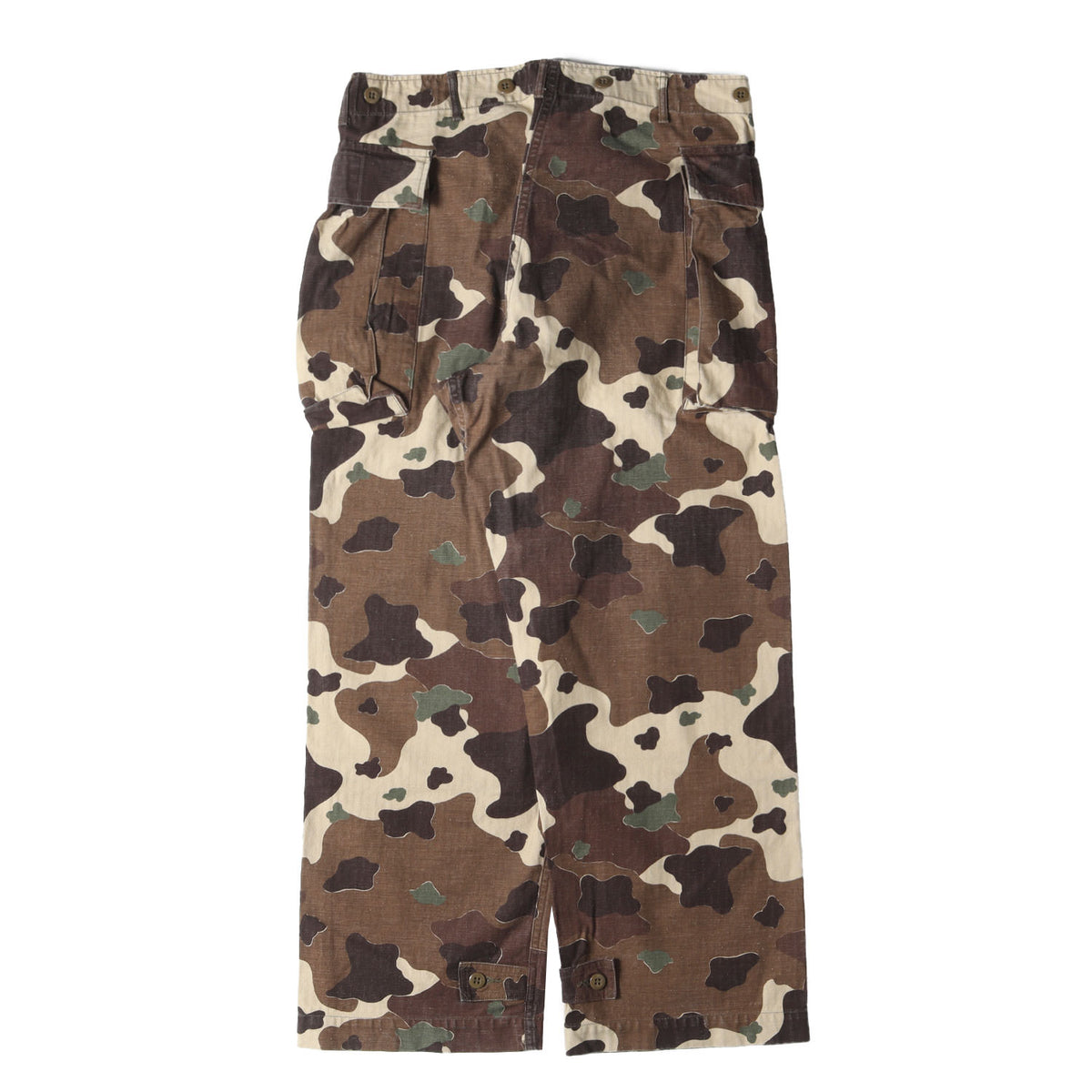 カモフラージュ ヘリンボーン カーゴパンツ(Lot.1099 U.S.ARMY CAMOUFLAGE CARGO PANTS)