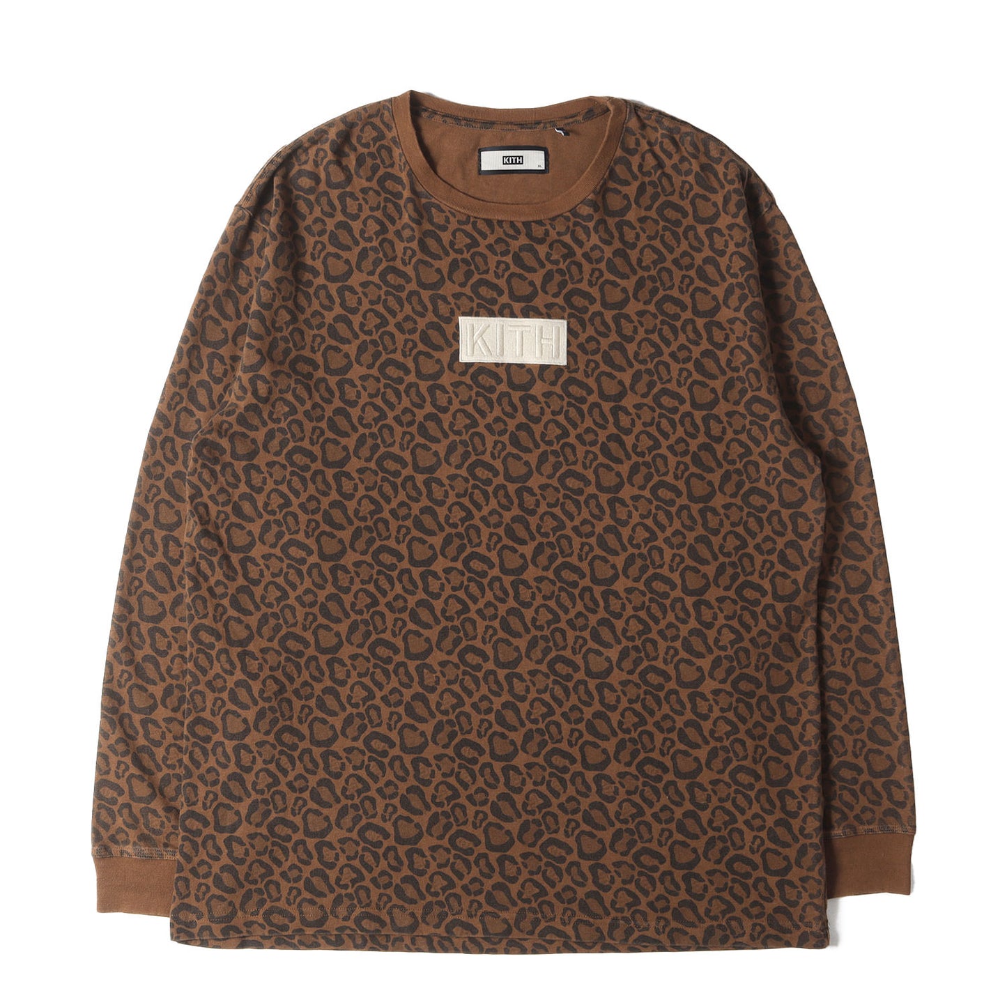 チーター柄 BOXロゴ ロングスリーブ ヘビー Tシャツ(Classic Logo LS Tee)